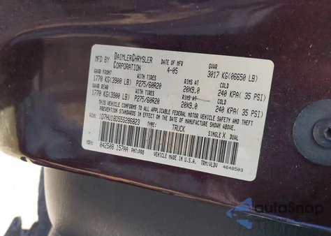 2005 Dodge Ram 1500 Slt/Laramie z USA, uszkodzony, nr VIN 1D7HU18D55S286823